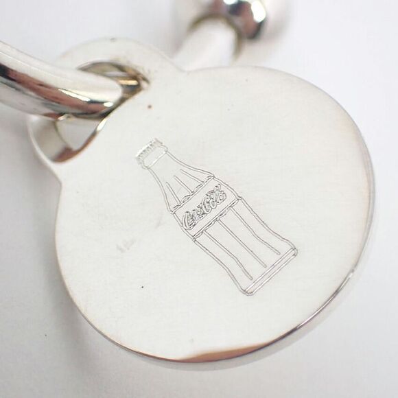 Tiffany & Co 925 Coca-Cola Key Ring j109-3 - Picture 3 of 10